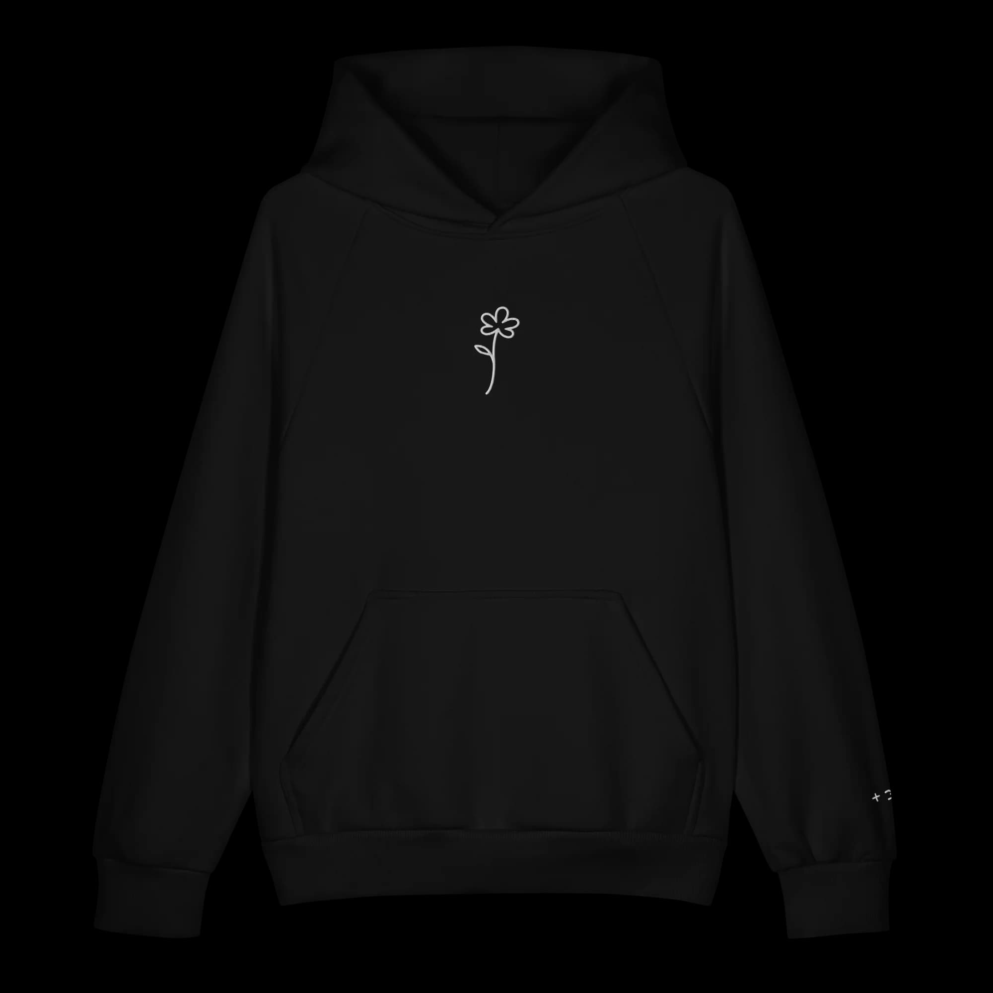 Origen Embroidered Black Heavyweight Hoodie