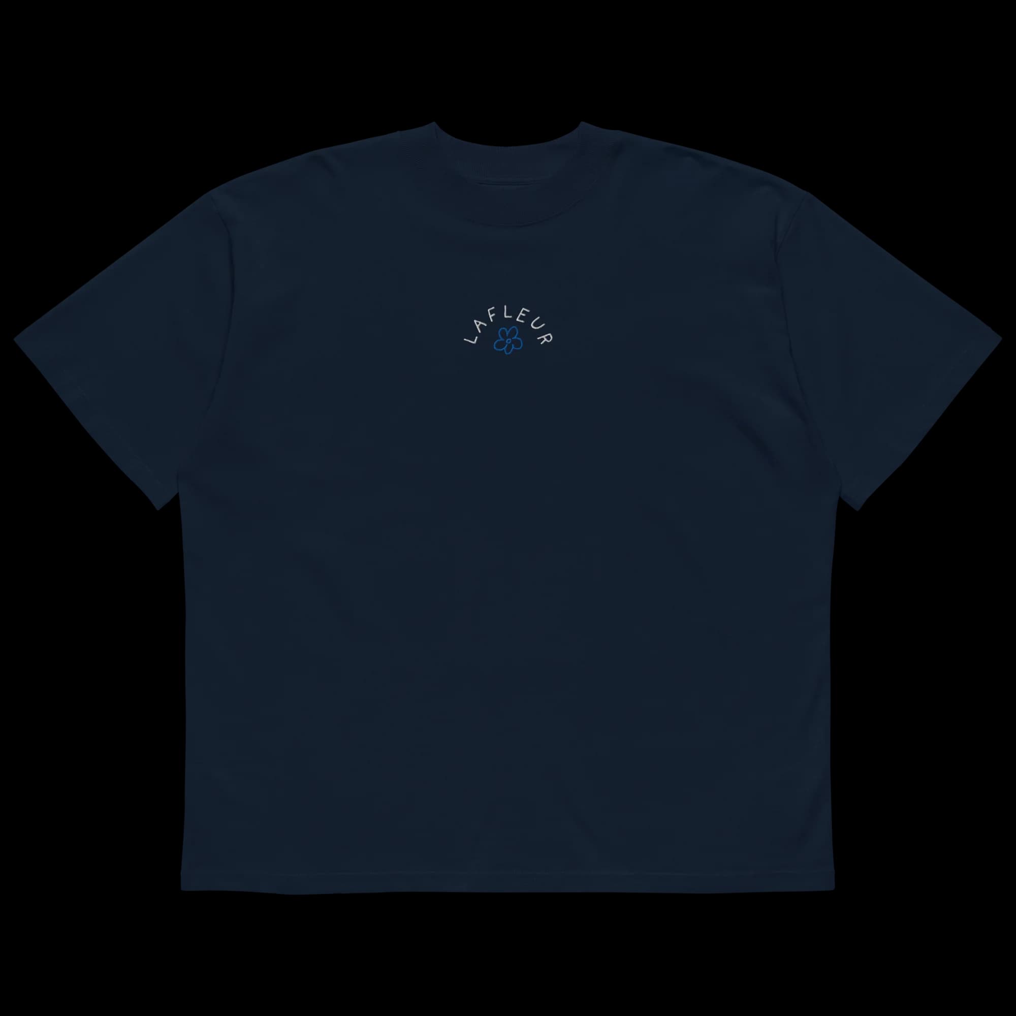 Cala Fria Embroidered Navy Organic T-Shirt