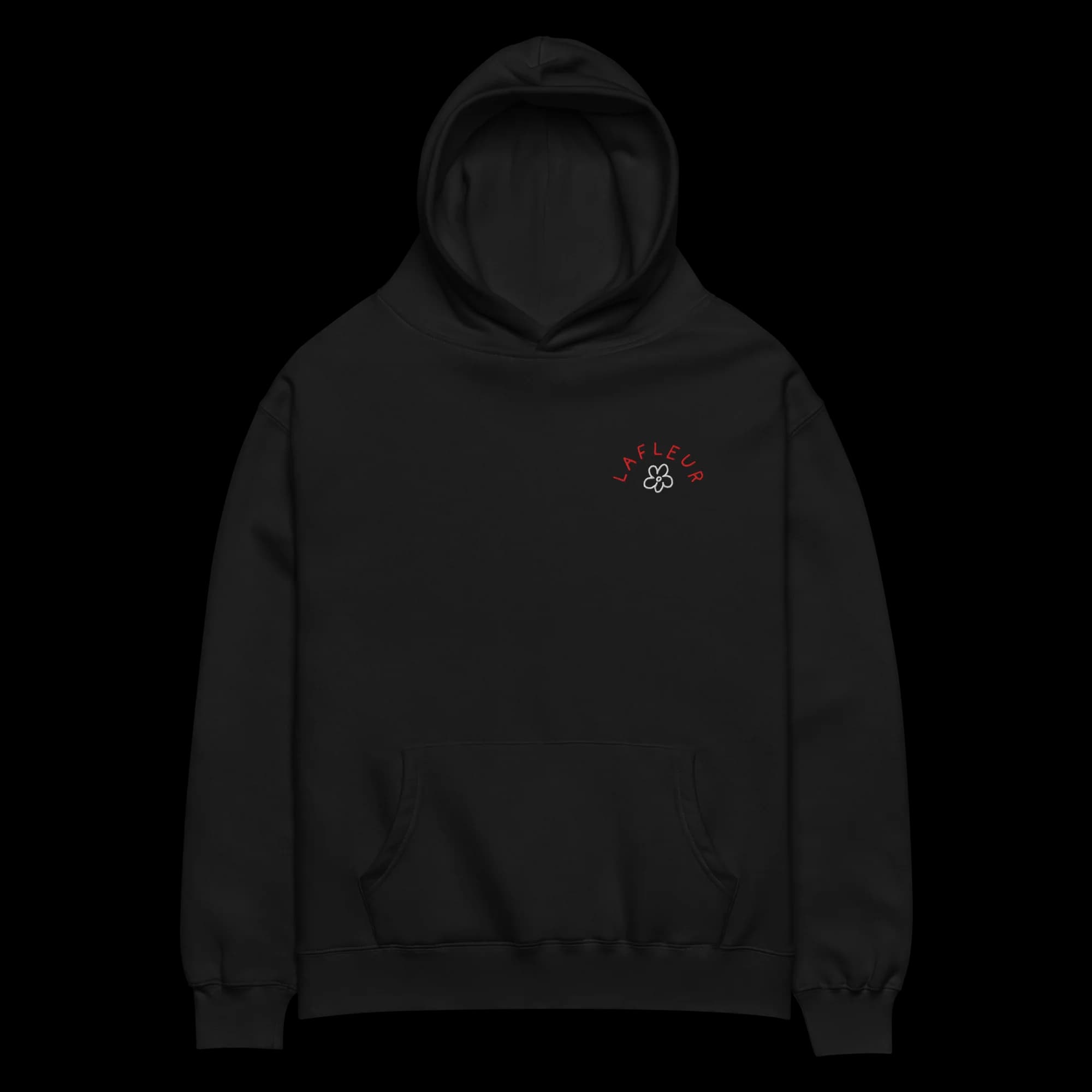 Black Bloom Hoodie · Embroidered LaFleur