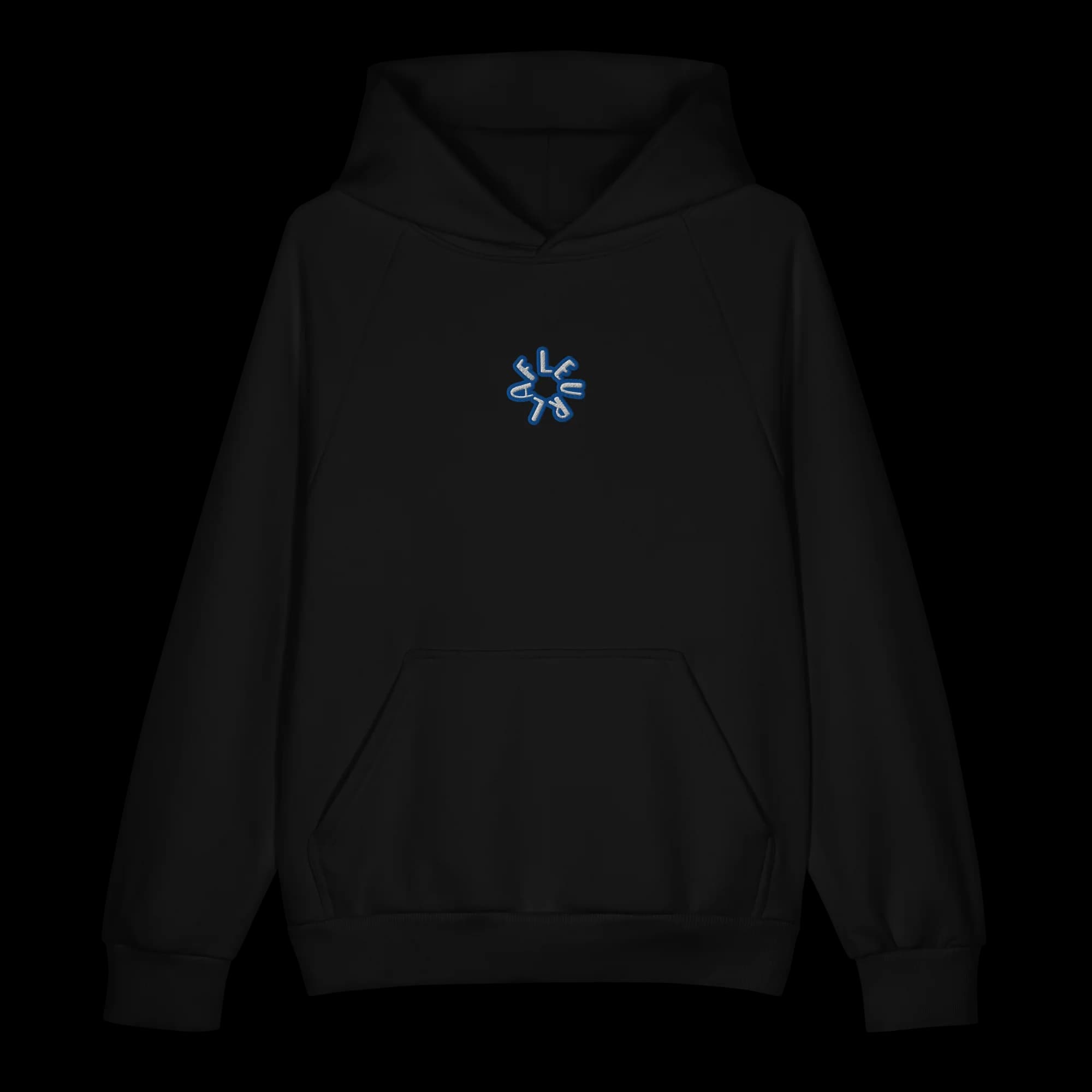 Insignia Embroidered Black Heavyweight Hoodie
